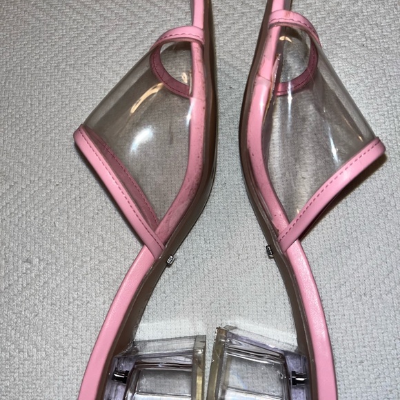 EUC, TopShop Pink & Clear Sandals, Size 38 - Picture 7 of 15